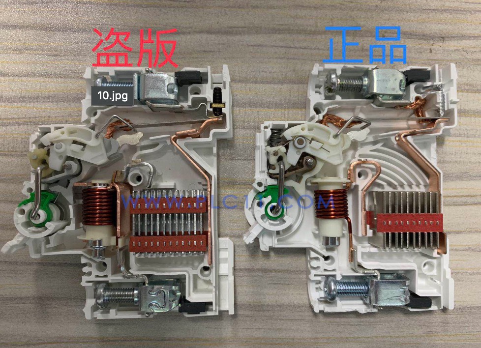 詳細清晰！真假施耐德斷路器拆解對比?。? title=